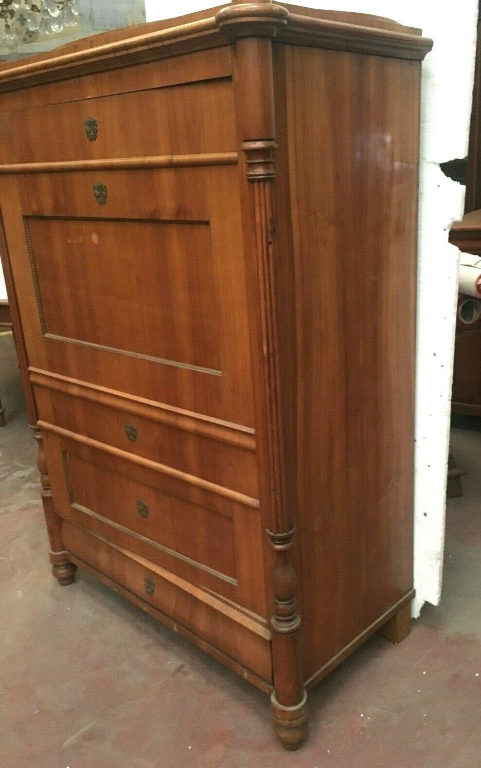 Secretary in wrong eye wardrobe cherrywood sideboard in Empire style