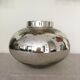 Vase boule en verre mercurisé