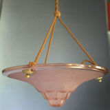 Suspension Art Deco pink basin