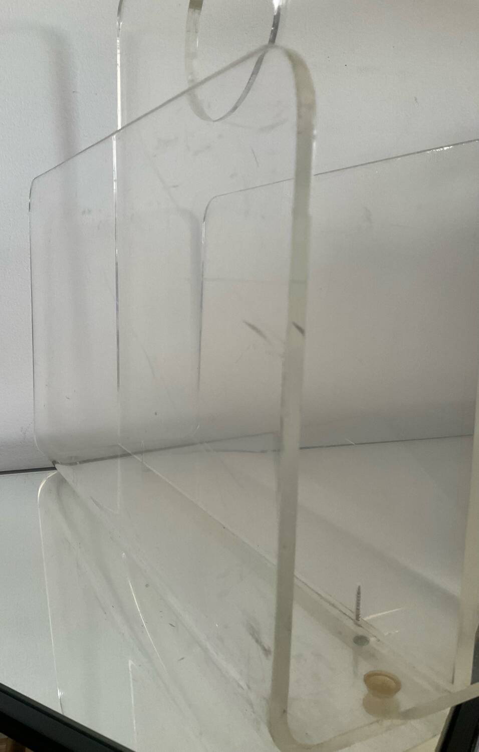 Vintage Plexiglas Magazine Rack