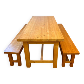 Solid wood table