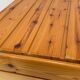 Vintage pine storage box basket wood minimalism 60s