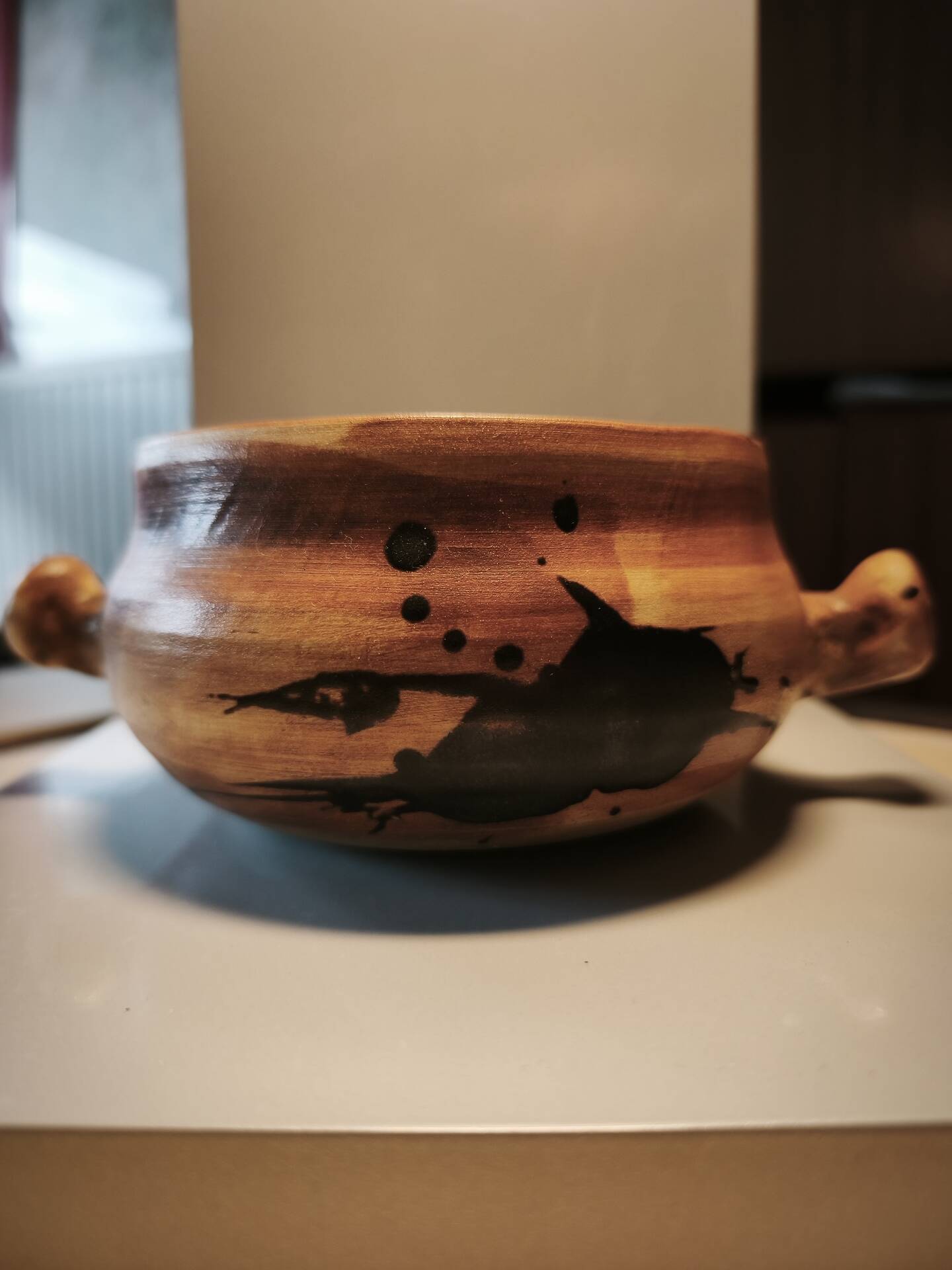 Bowl and saucer Pottery of the Dove Orriule Madeleine Brault