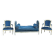 Living room with daybed and two armchairs
