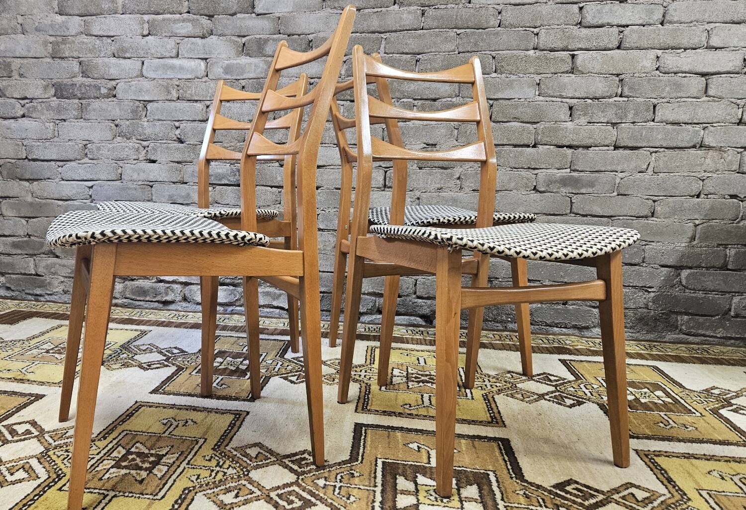 Set de 4 chaises scandinaves par Bähre Mignon Möbel 1960