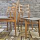 Set de 4 chaises scandinaves par Bähre Mignon Möbel 1960
