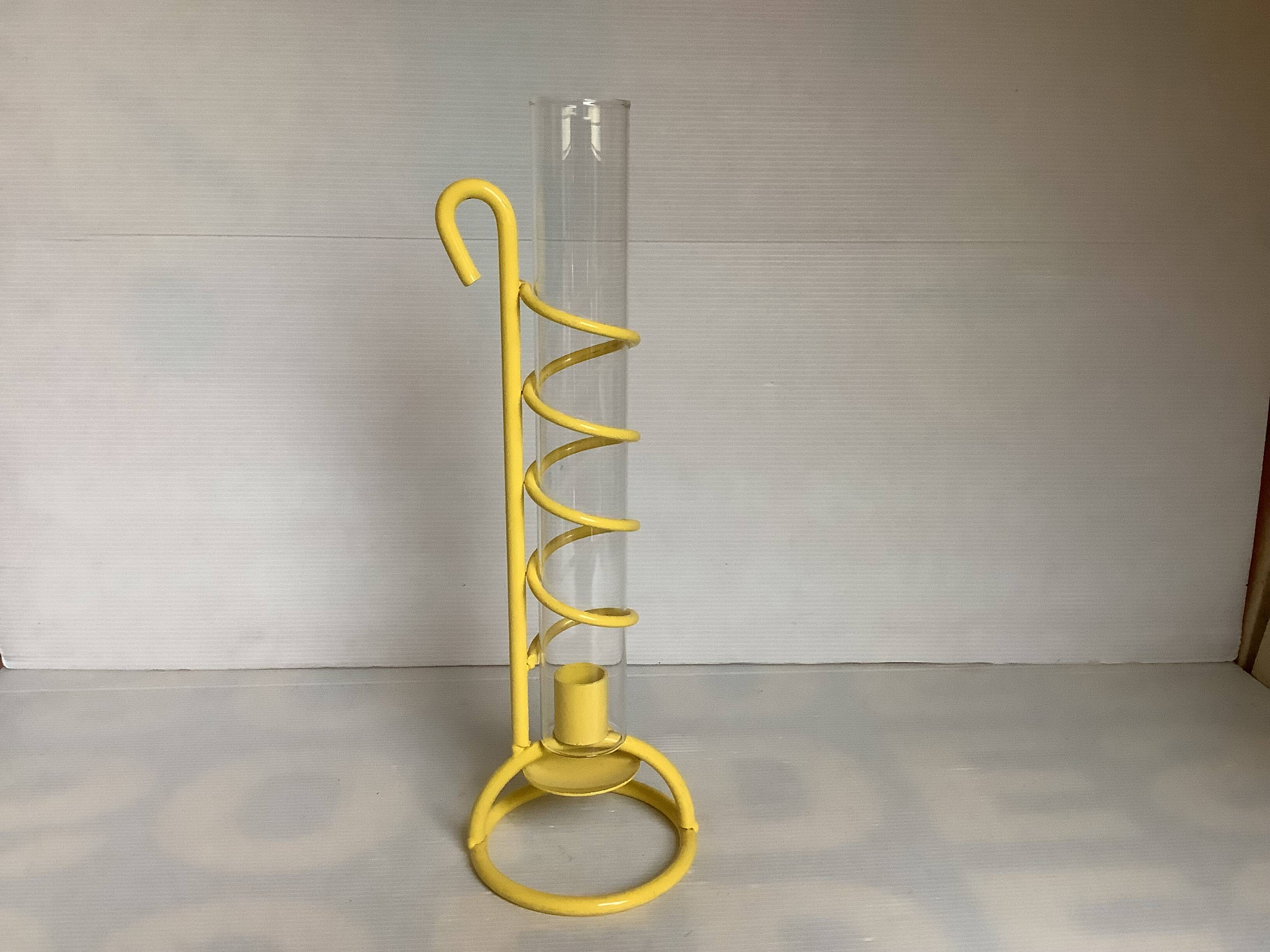 Large yellow spiral candlestick