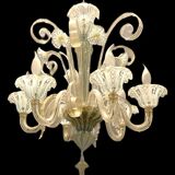 Venetian Murano Art Glass Chandelier from Venini