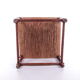 Vintage Brutalist stool or footstool made of jute rope, 1960s