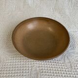 Longchamp glazed stoneware salad bowl, dating from the 1970s, in brown tones