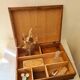Old oak sewing box