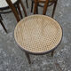 Set of 6 bistro chairs canned in curved wood N°18