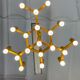 Gaetano Sciolari geometric chandelier, 19 lights, Italy, 1970s
