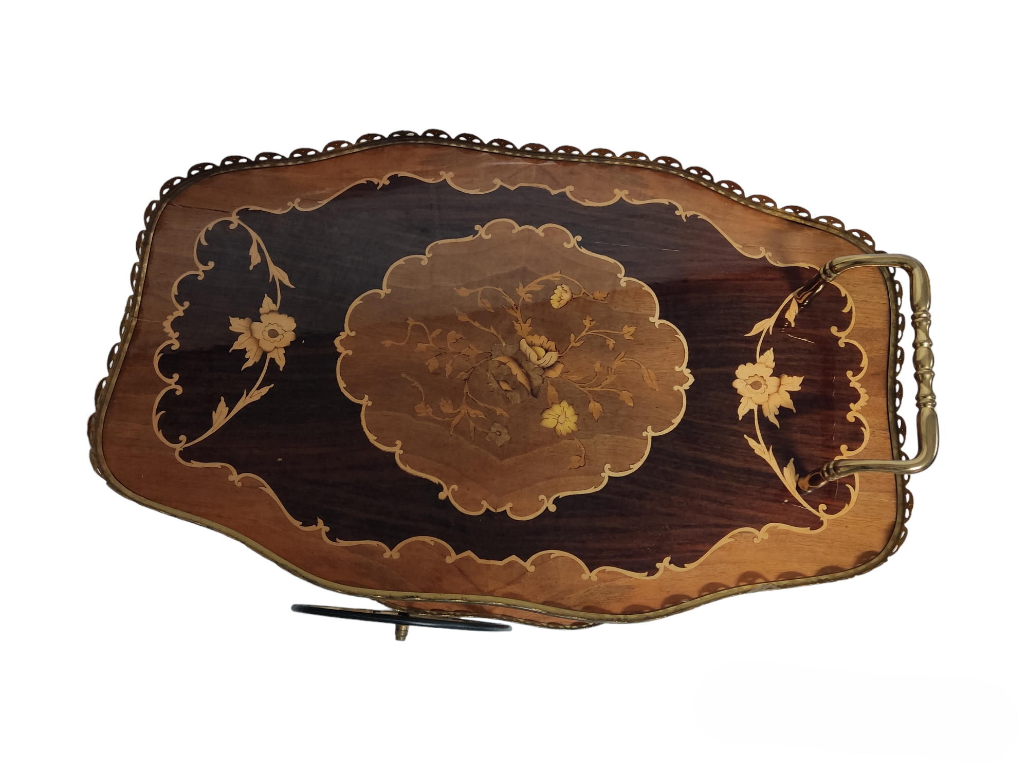 Marquetry service trolley