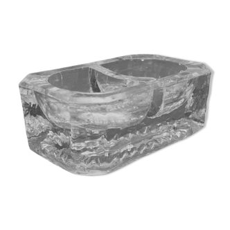 Double crystal salt dish