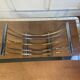 Gold and chrome metal coffee table, Belgo Chrom, 1970s
