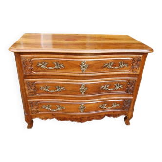18th-century Louis XV walnut commode.