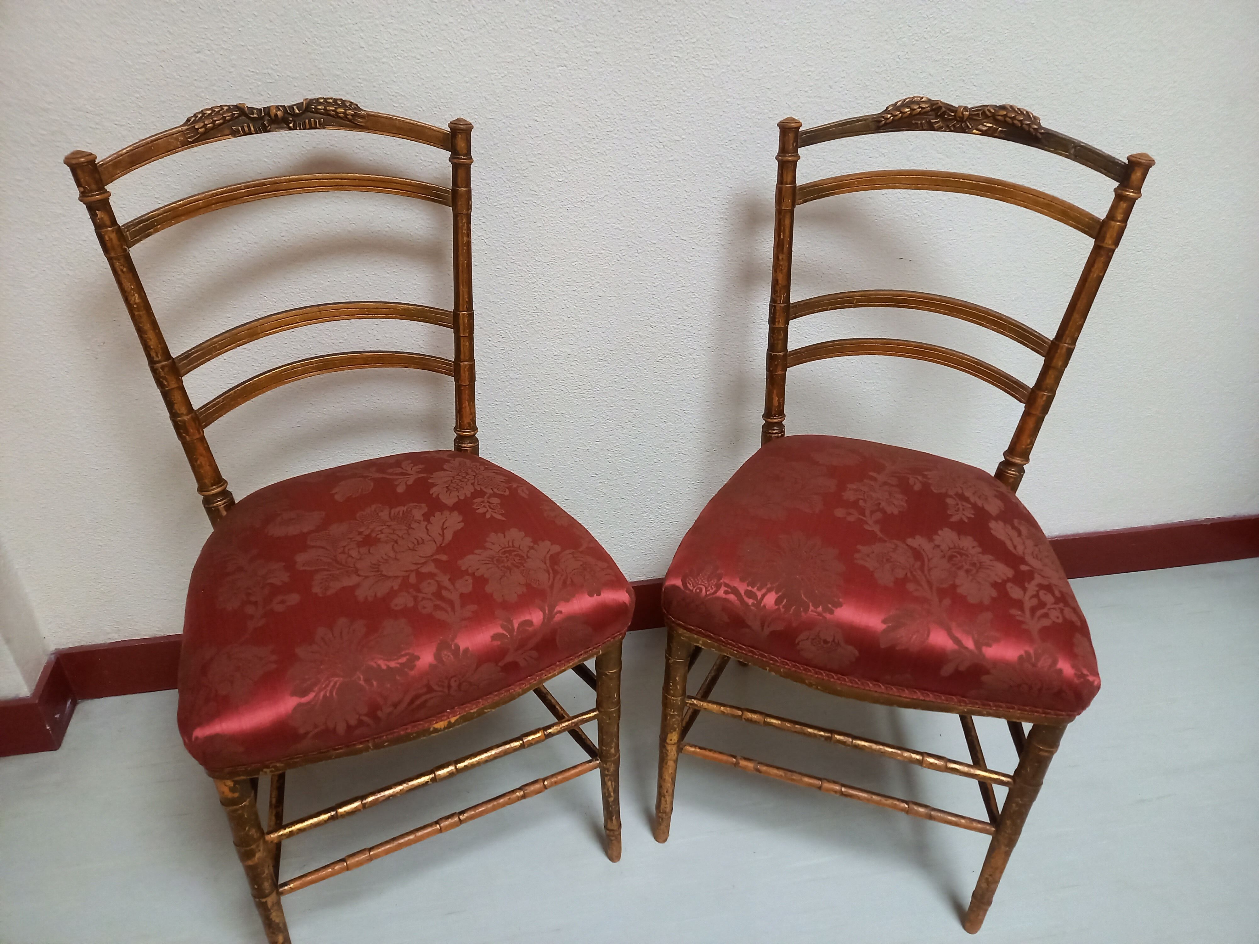 Pair of golden chairs