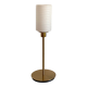 Lampe droite opaline texturée vintage avec un pied doré