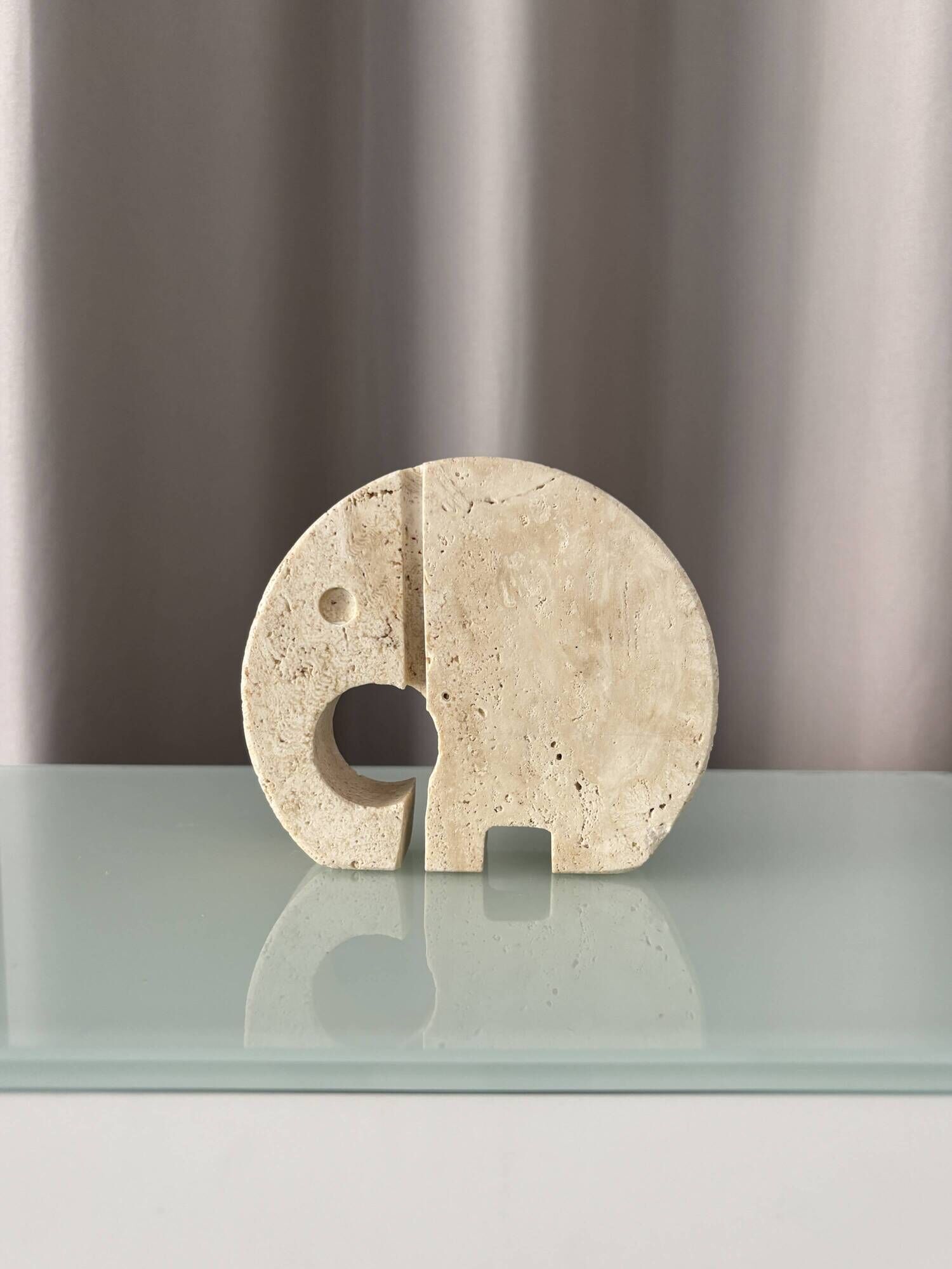 Fratelli Mannelli Travertine Elephant Sculpture / Letter Holder