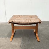 Modern Mid-Century Norwegian Siesta Pouf in Leather by Ingmar Relling for Westnofa, 1960s