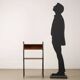 Small vintage piece from the 1960s in mahogany veneer, Italy.