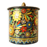 Dutch embossed metal cookie tin