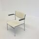 Fauteuils Gijs van der Sluis en cuir blanc