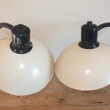 2 lampes flexibles orientables Aluminor années 80