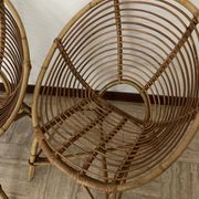 Vintage rattan shell chairs