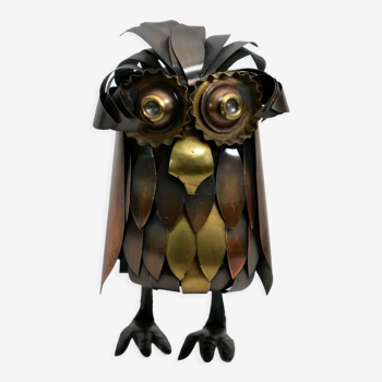 Decorative Metal Owl Curtis Gere style
