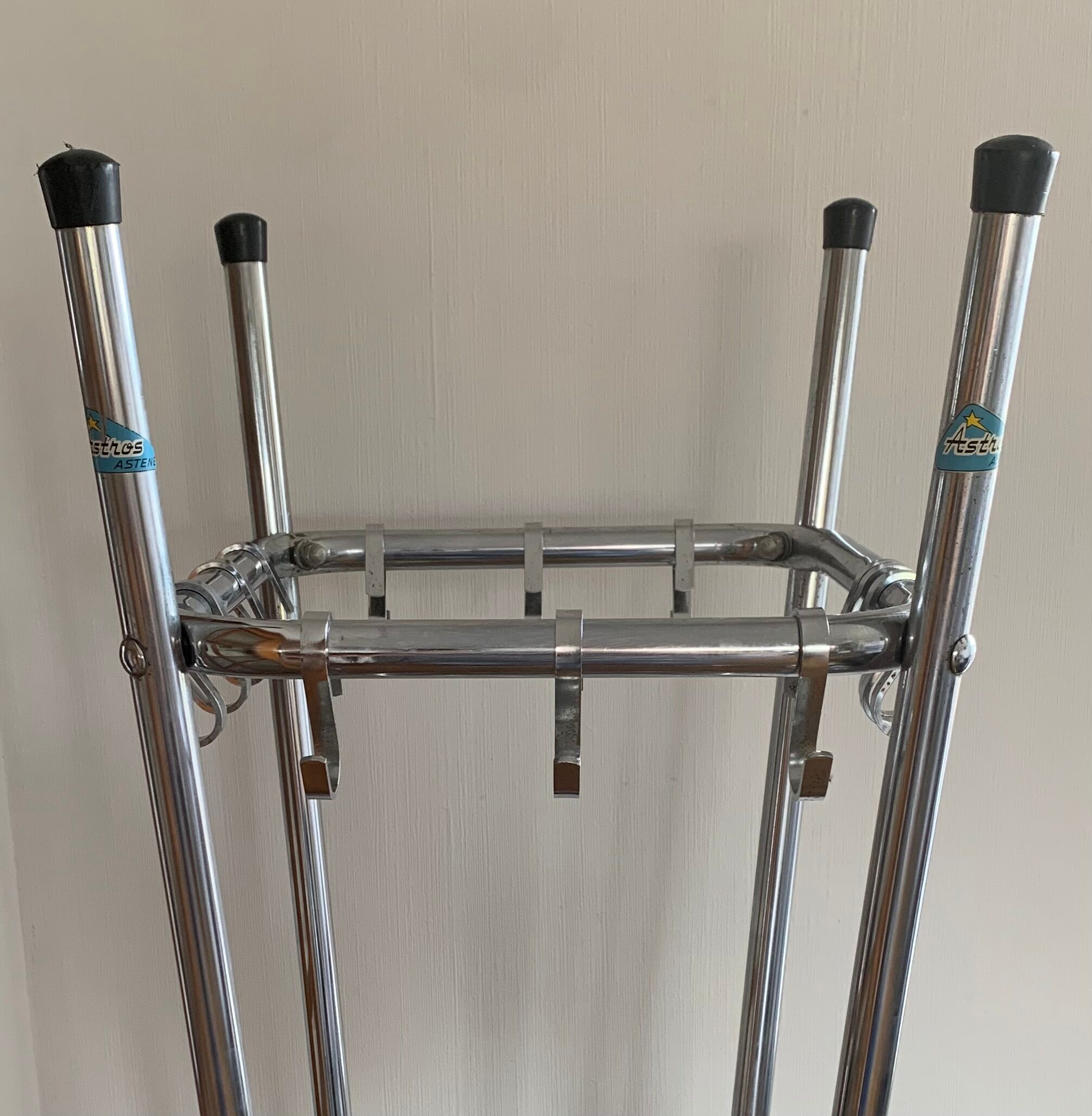 tubular coat rack with hooks " astros astène " 1960s-70s