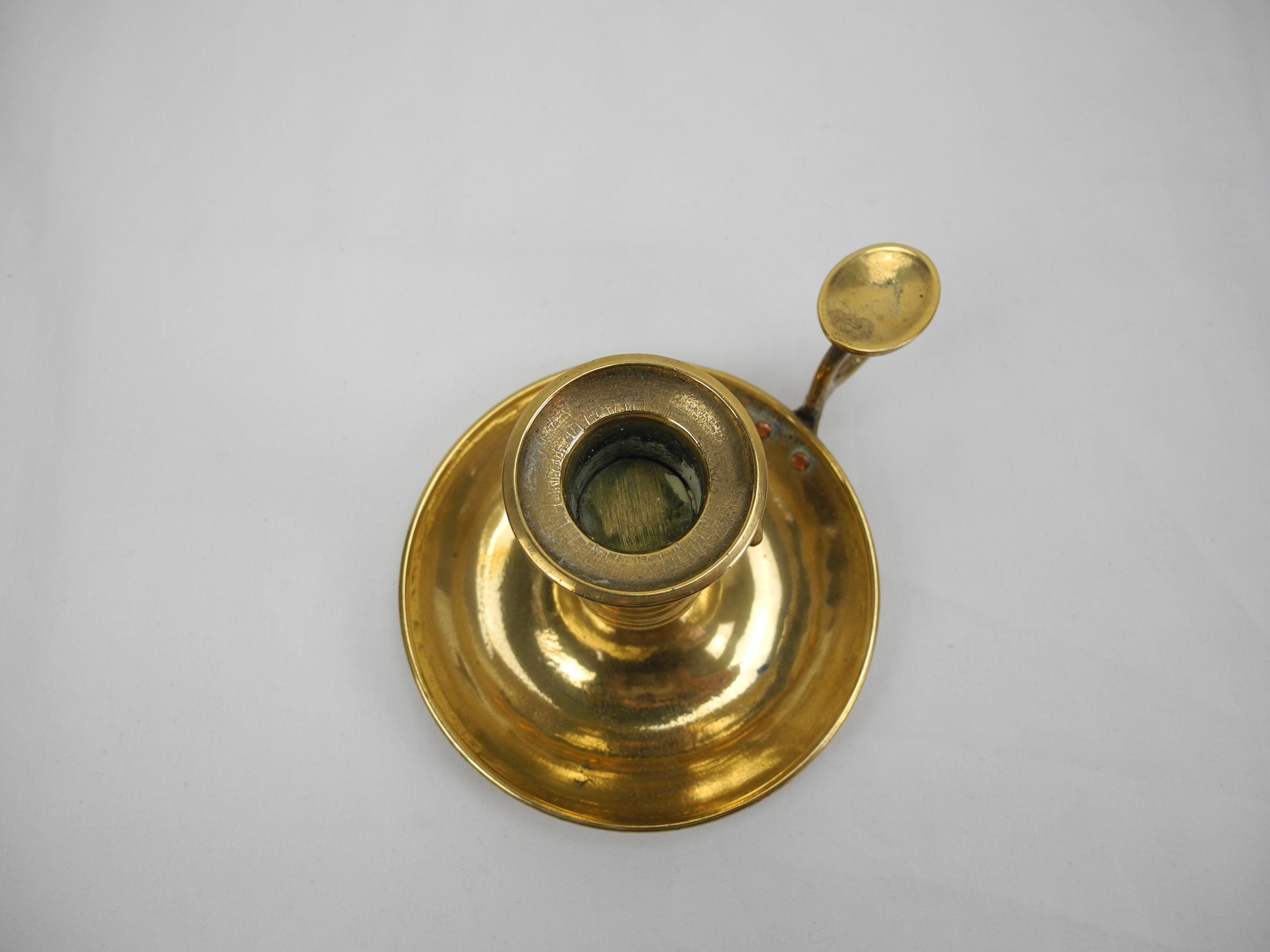 Old brass candle holder old french brass candle holder