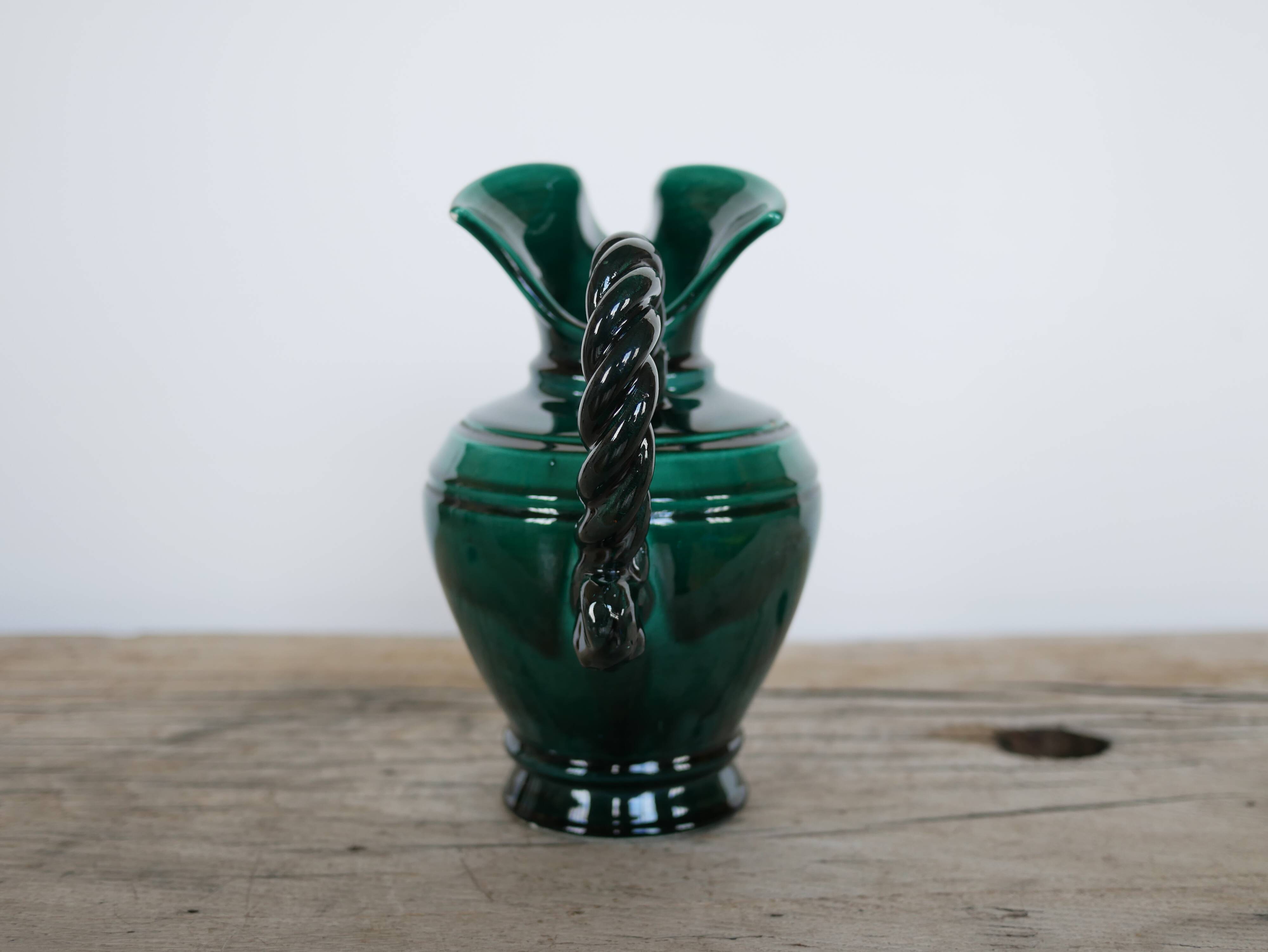 Vintage ceramic vase pitcher by Marius Giuge, Vallauris