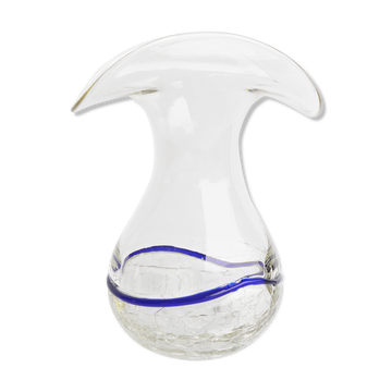 Ice-glass vase, Harrachov Sklo, Czechoslovakia 1970s