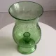 Green blown glass photophore from the Biot glassworks, height 22 cm.