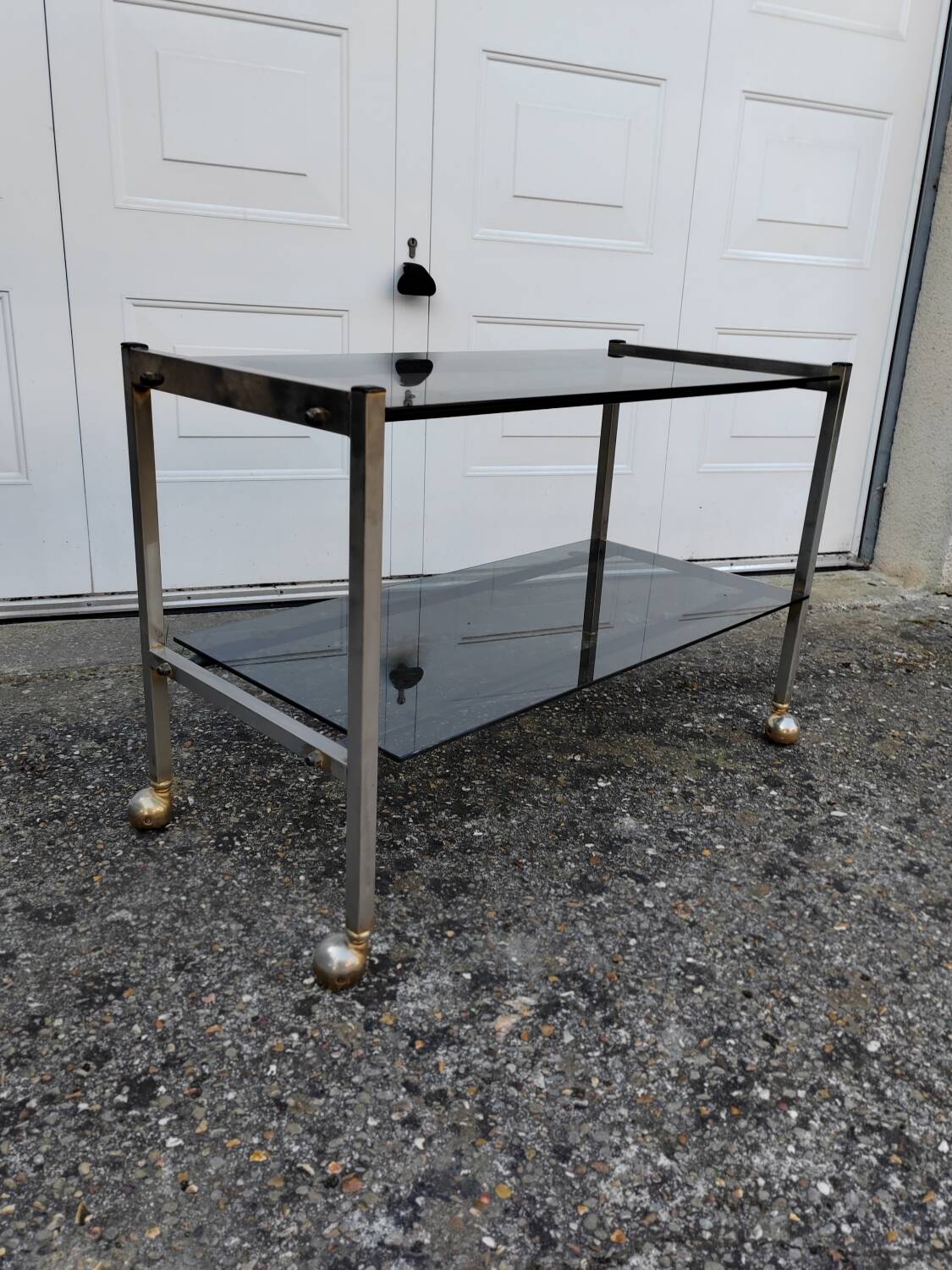Desserte meuble TV vintage 70