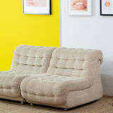 Paire de chauffeuses vintage 70 cm