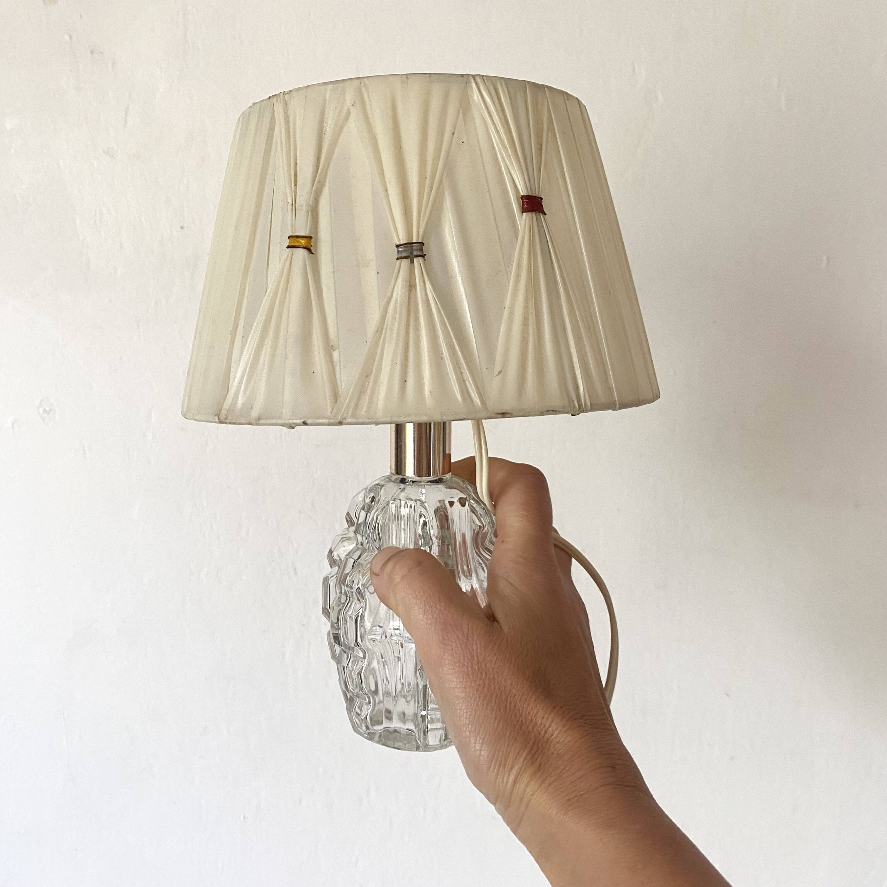 Murano glass bedside lamp from the 60s