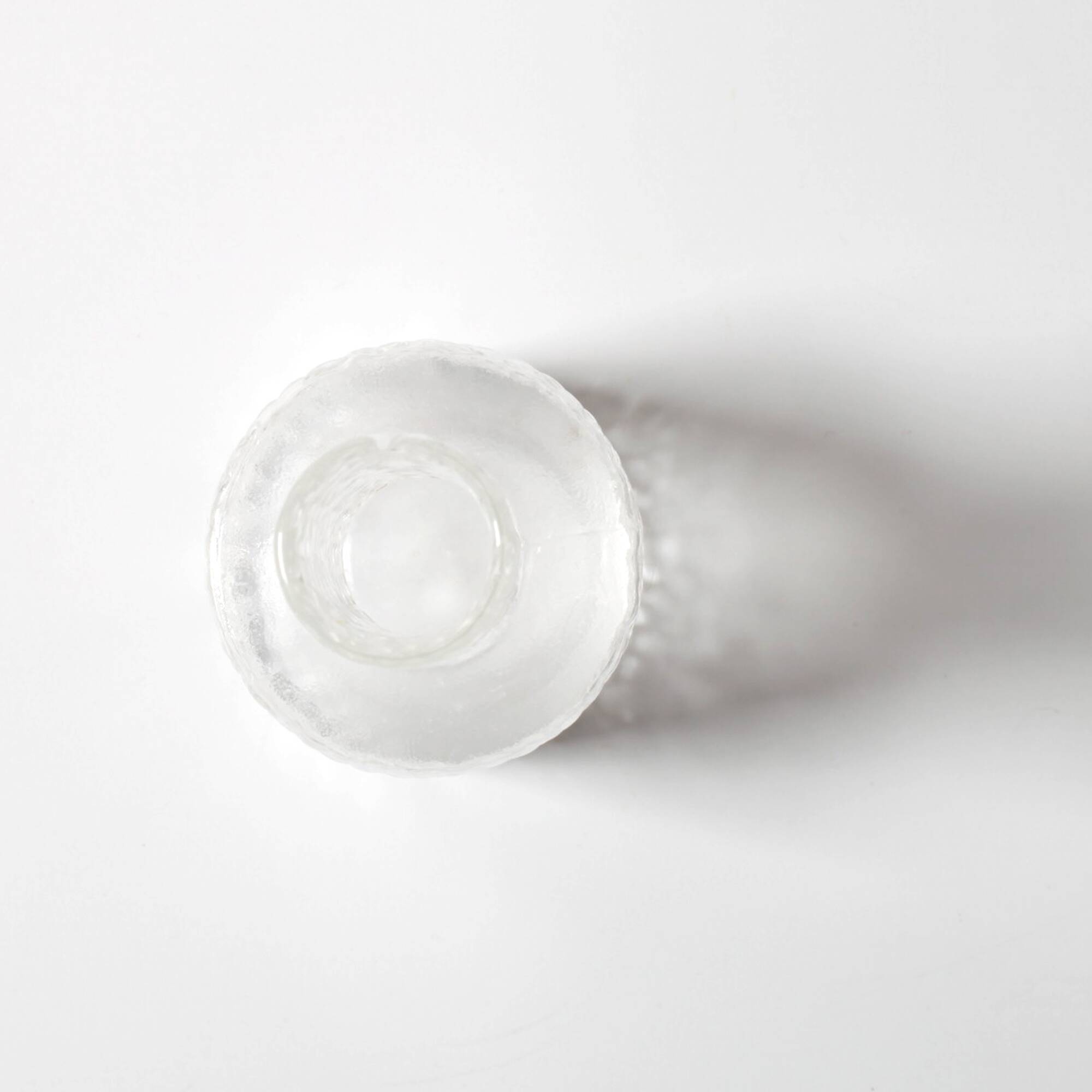 Small Vintage Clear Glass Vase / Single Flower Stylish Vase / Sweden / 2000