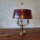 Lucien Gau Model 15033 mid century brass table lamp