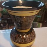 Qimper earthenware vase signed HB Quimper