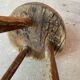 Paire de tabourets de ferme antique 1900s