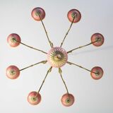 Flemish Ceramic Floral Chandelier