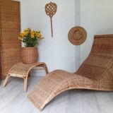 Carl Ojerstam rattan lounge chair