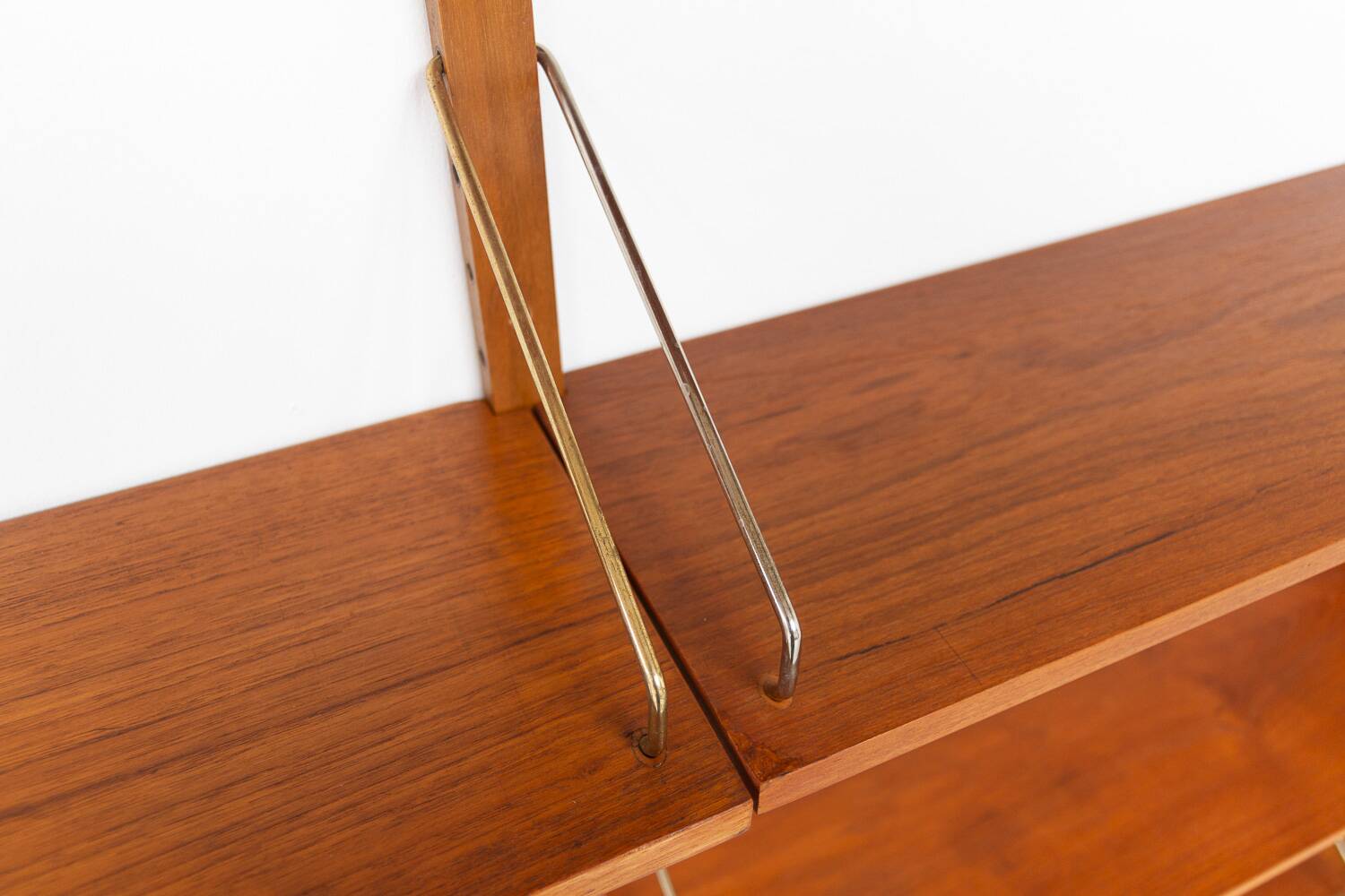 Danish Modern 5-Bay Modular Teak Wall Unit by Poul Cadovius for Cado, 1950s