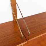 Danish Modern 5-Bay Modular Teak Wall Unit by Poul Cadovius for Cado, 1950s