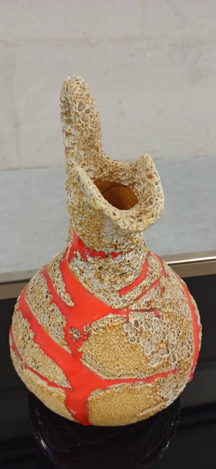 Ceramic vase from Vallauris, 70's