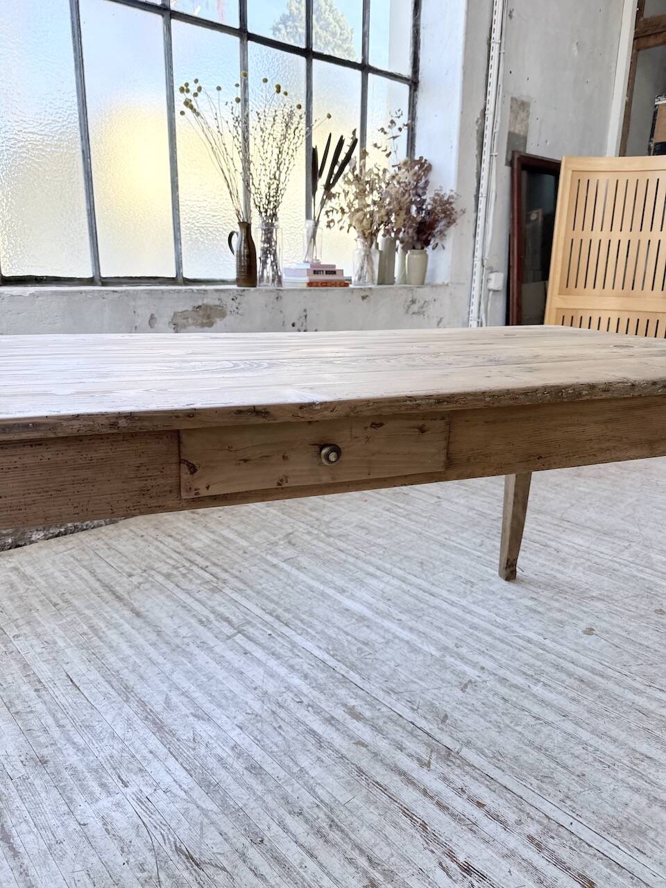 1950 pine farmhouse table 2m