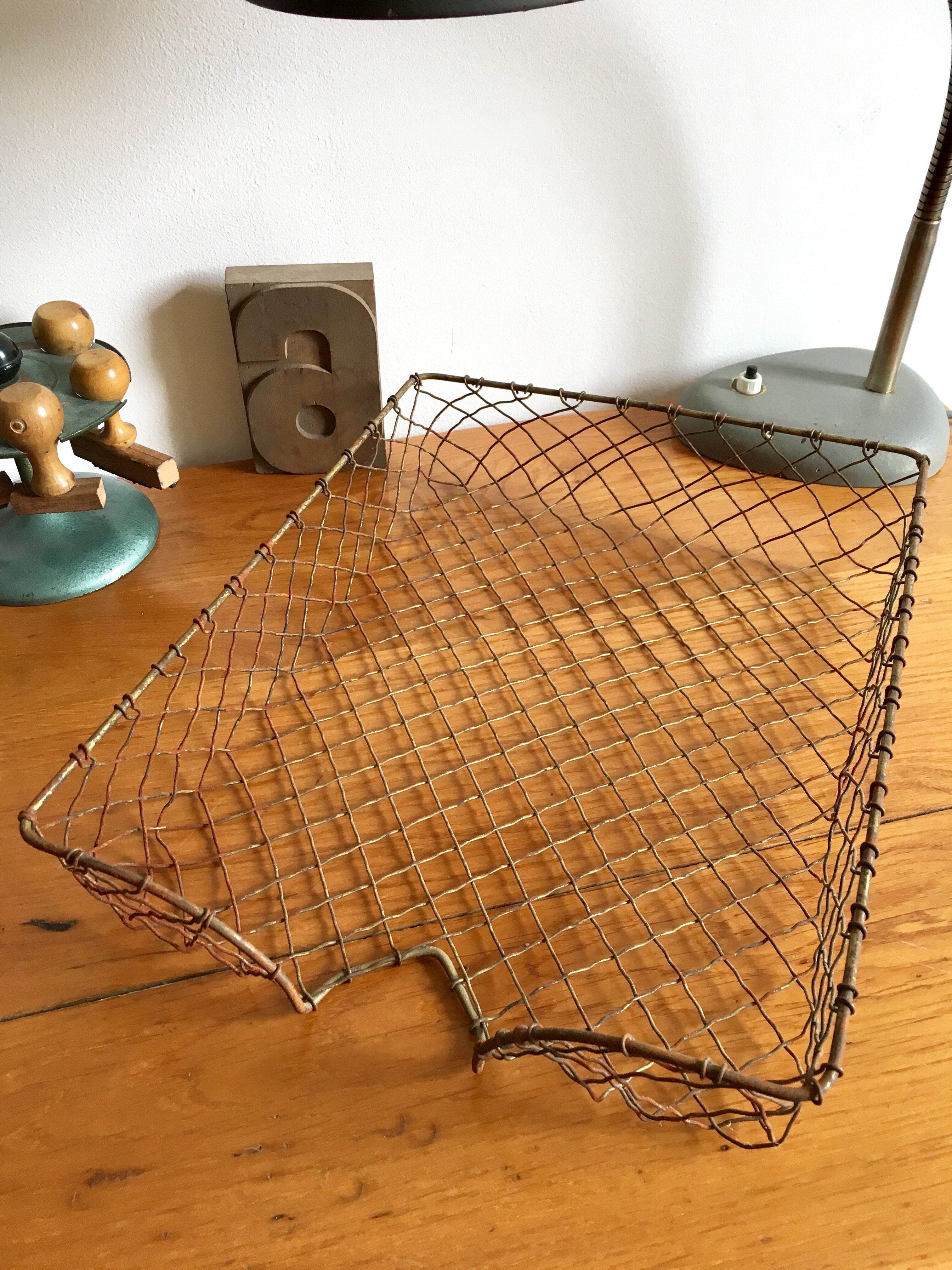 Metal wastebasket mail